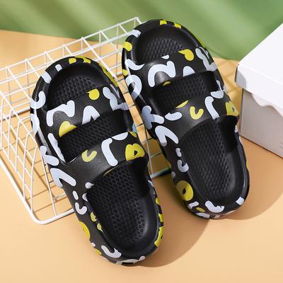 Наружные сандалии, женские летние туфли на платформе с принтом, пляжные женские шлепанцы, уличные шлепанцы из ЭВА на толстой нескользящей подошве