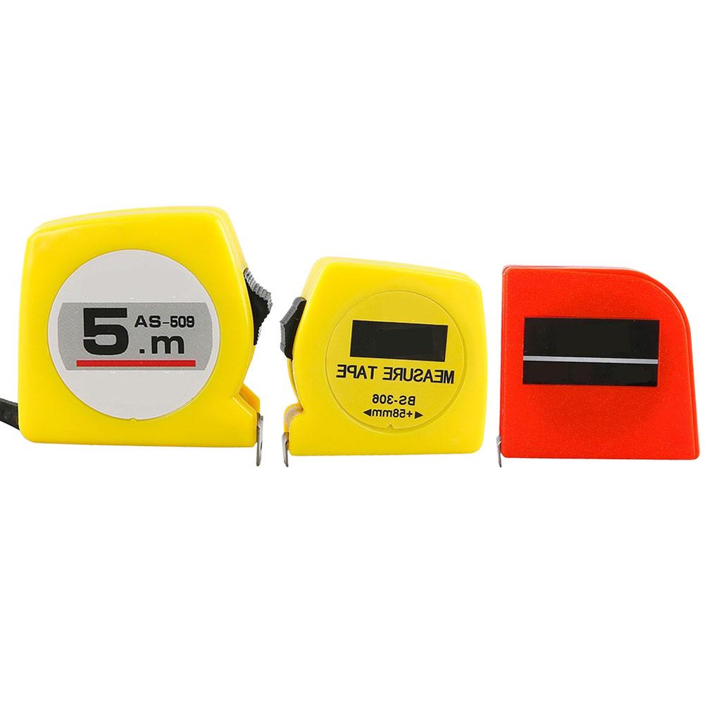 АБС-пластик + нержавеющая сталь рулетка портативная красный желтый 1 шт.
