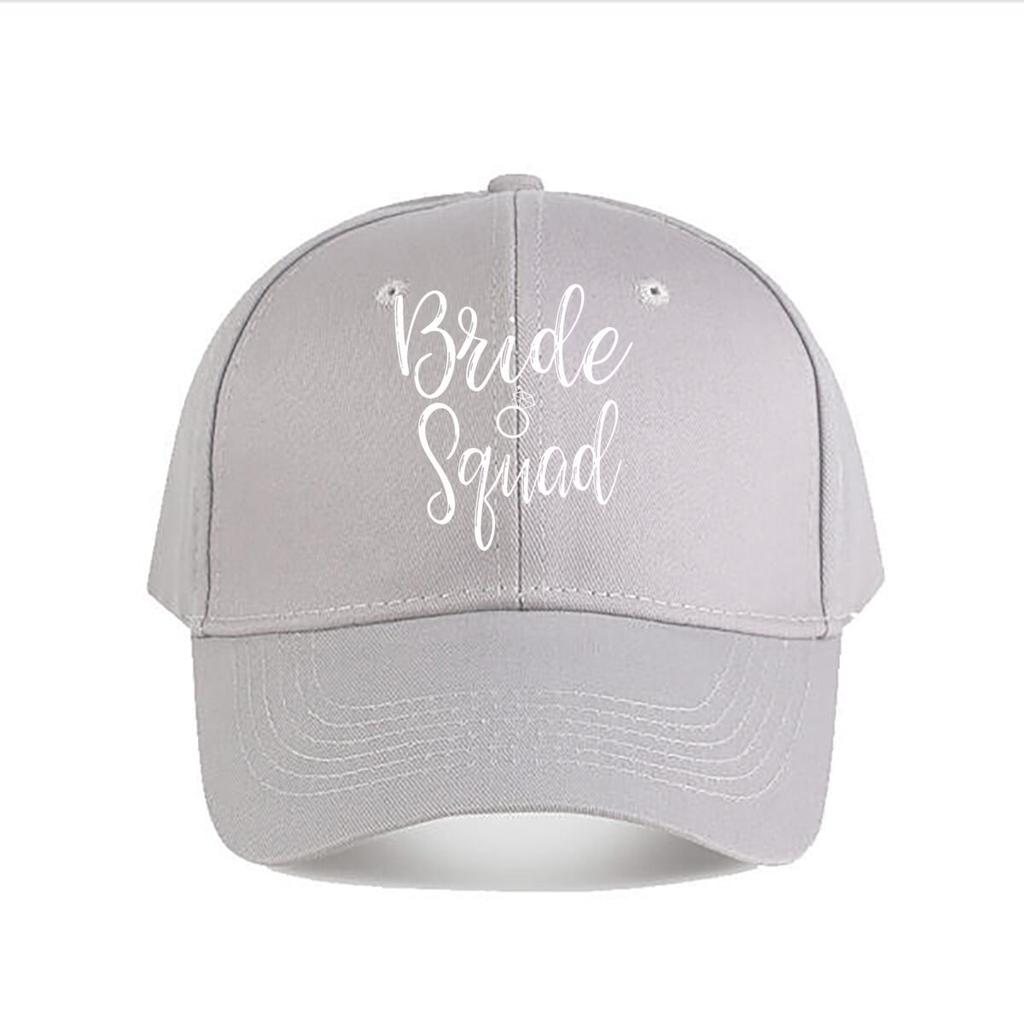 Bride Squad Diamond Ring Bachelorette Baseball Cap Fashion Unisex Sunhat Womens Outdoor Sports