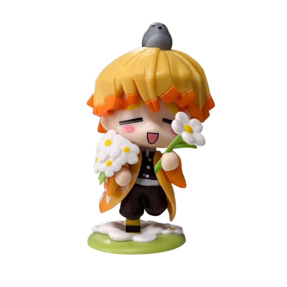 ! Аниме Клинок, рассекающий демонов Фигурка-сюрприз Танджиро Камадо Незуко мультяшная ПВХ Модель Настольное украшение Детский Рождество Новый Год Подарок