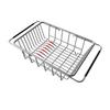 Sink Drain Basket Stainless Steel Kitchen Dish Drainer Expandable Sink Drying Rack for Tableware