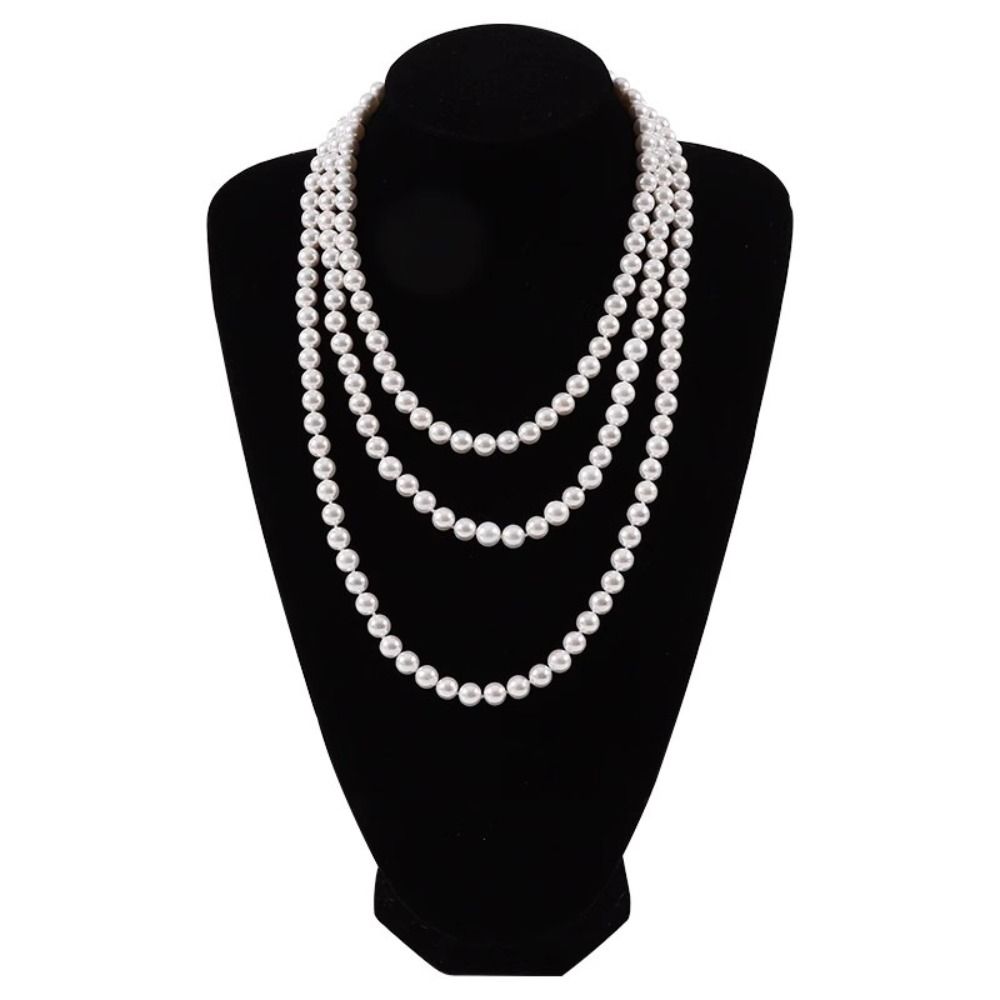 Imitation Pearl Pearl Choker Pearl White Waist Chain Cheongsam Accessory Necklace Dress Decoration