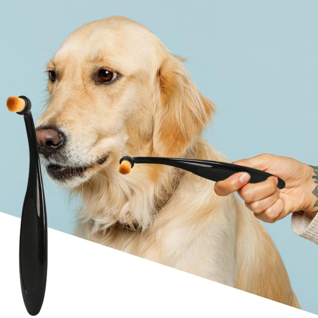 Инструмент для ухода за домашними животными Щетка для слез для домашних животных Удобная ручка Нежный инструмент для ухода за собаками Простота в использовании Мягкие тонкие волосы Легко чистить Товары для домашних животных Черный