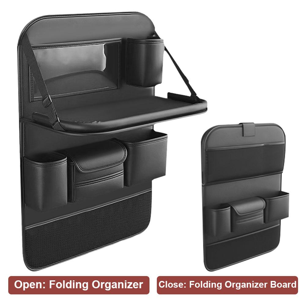 Folding Small Table Board Car Chair Back Storage Rack Seat Back Storage Bag For Car Back Storage Supplies For Car Essentials