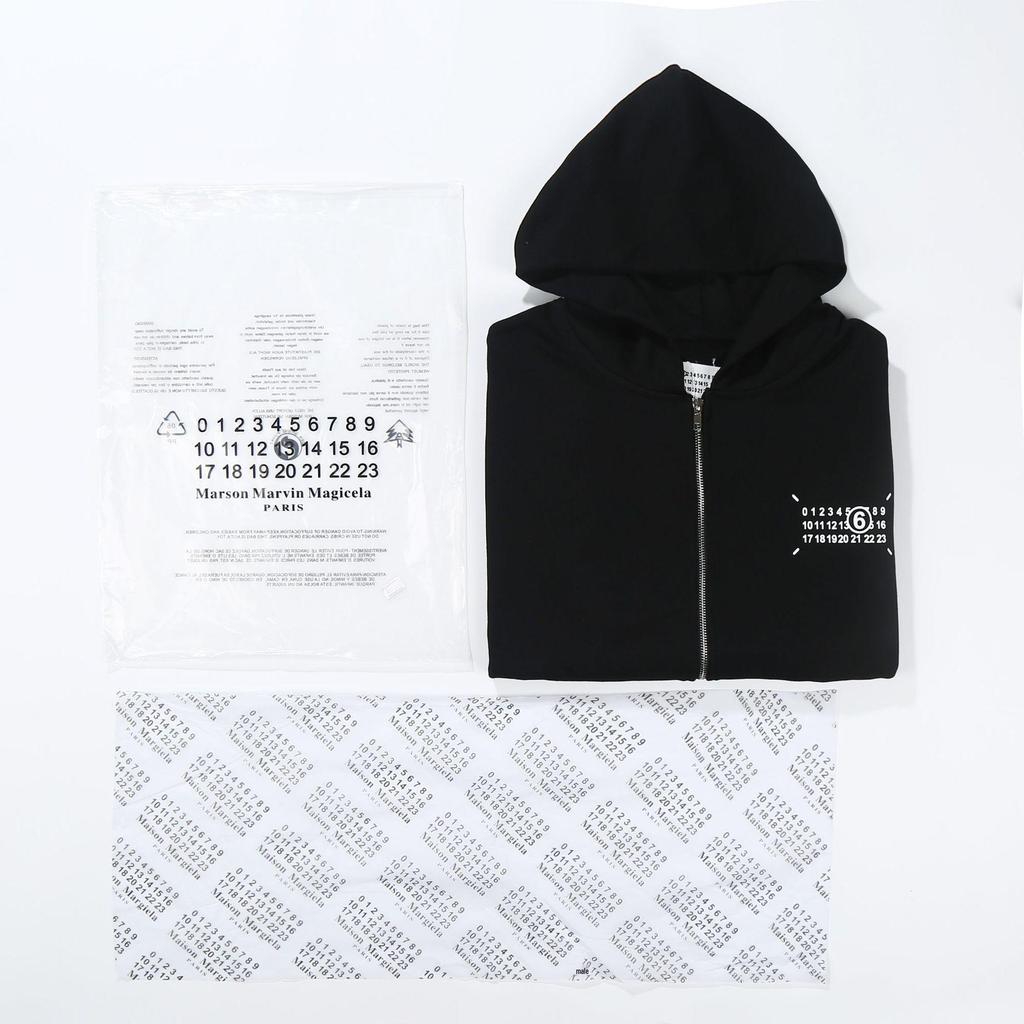 Maison Margiela MM6 Унисекс Худи-Кардиган на молнии из махровой ткани