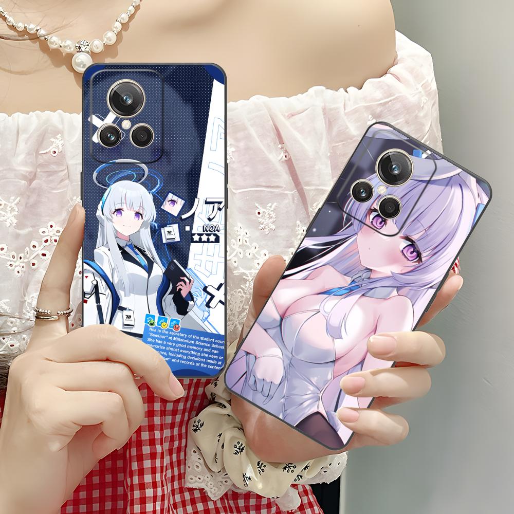 Чехол для телефона Blue Archive Ushio Noa для Realme GT 8 Neo Pro C75 73 71 C67 65 C55 53 C35 31 C20 15 Цветная печать Роскошный