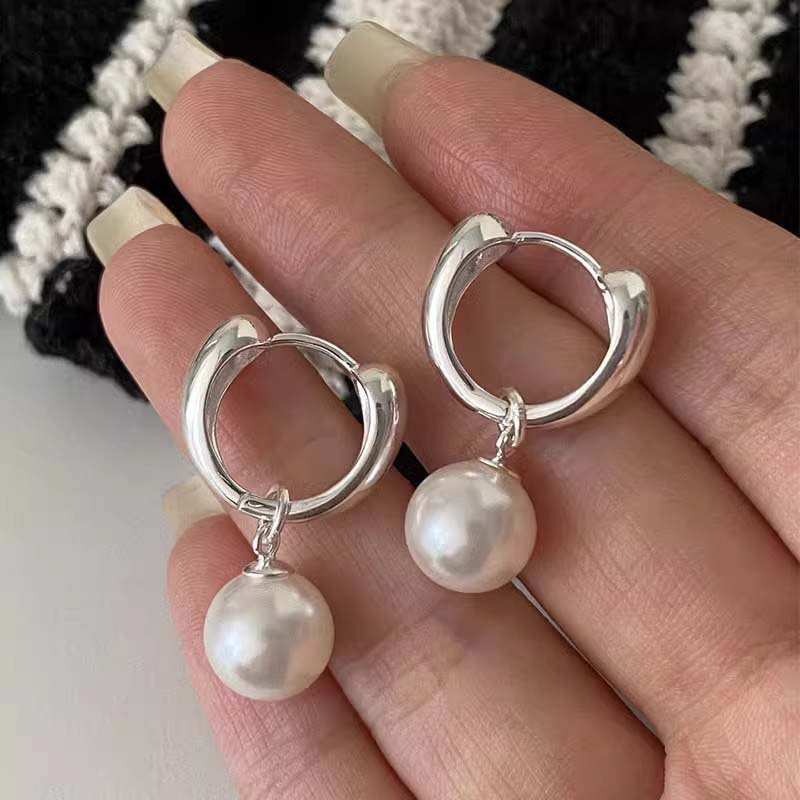 Серьги с искусственным жемчугом, модные серьги с жемчугом, женские серьги-подвески с искусственным жемчугом, съемные французские элегантные свадебные украшения, женские аксессуары для вечеринок
