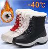 42 Size Snow Boots for Women Platform Shoes Boots Plush Keep Warm Women's Thigh High Boots Winter Ankle Boots Comfortable Walking Shoes