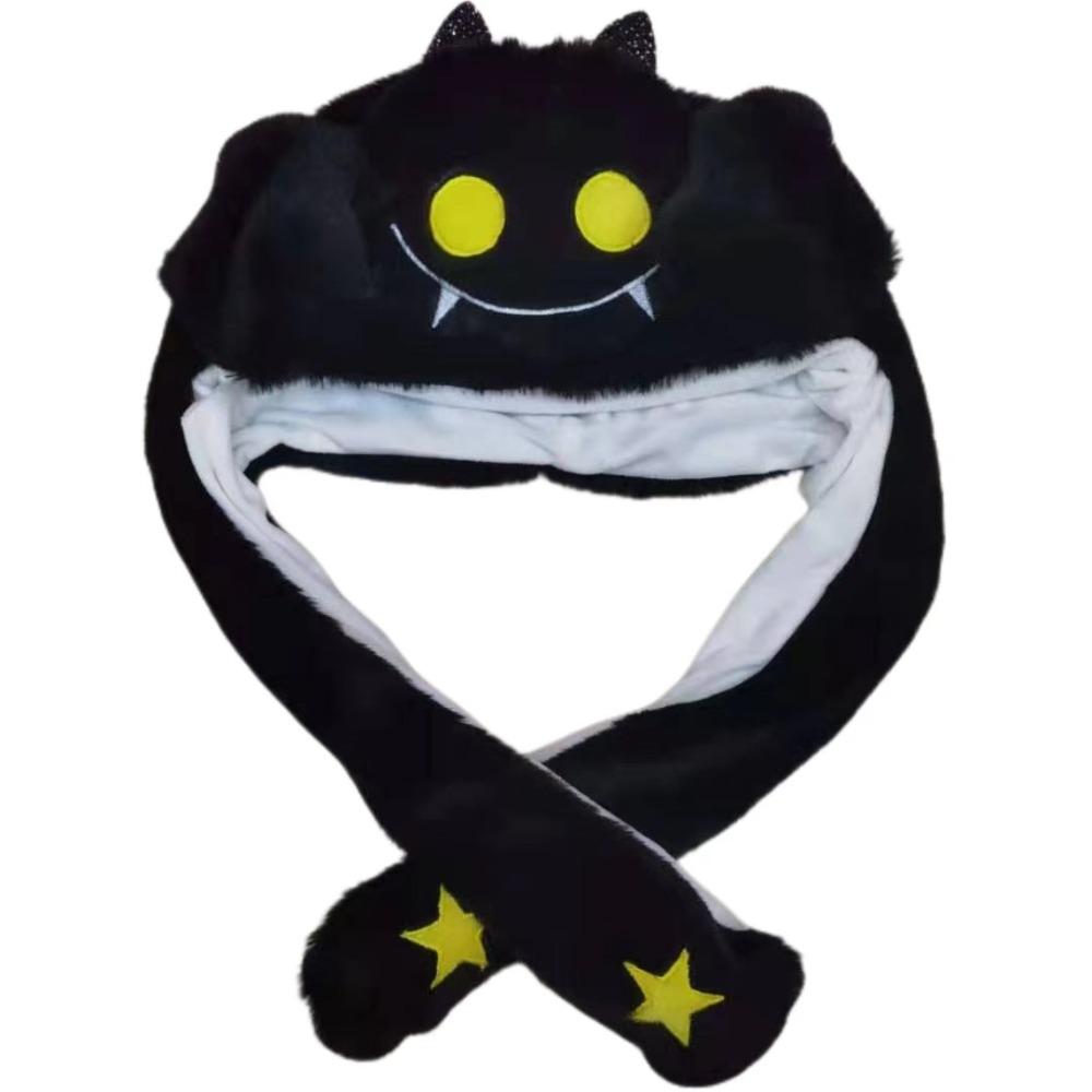 Светящаяся шапка с подвижными ушами в виде капибары, плюшевая шапка в виде панды, игрушки, прыгающая шапка в виде капибары, подарки на день рождения