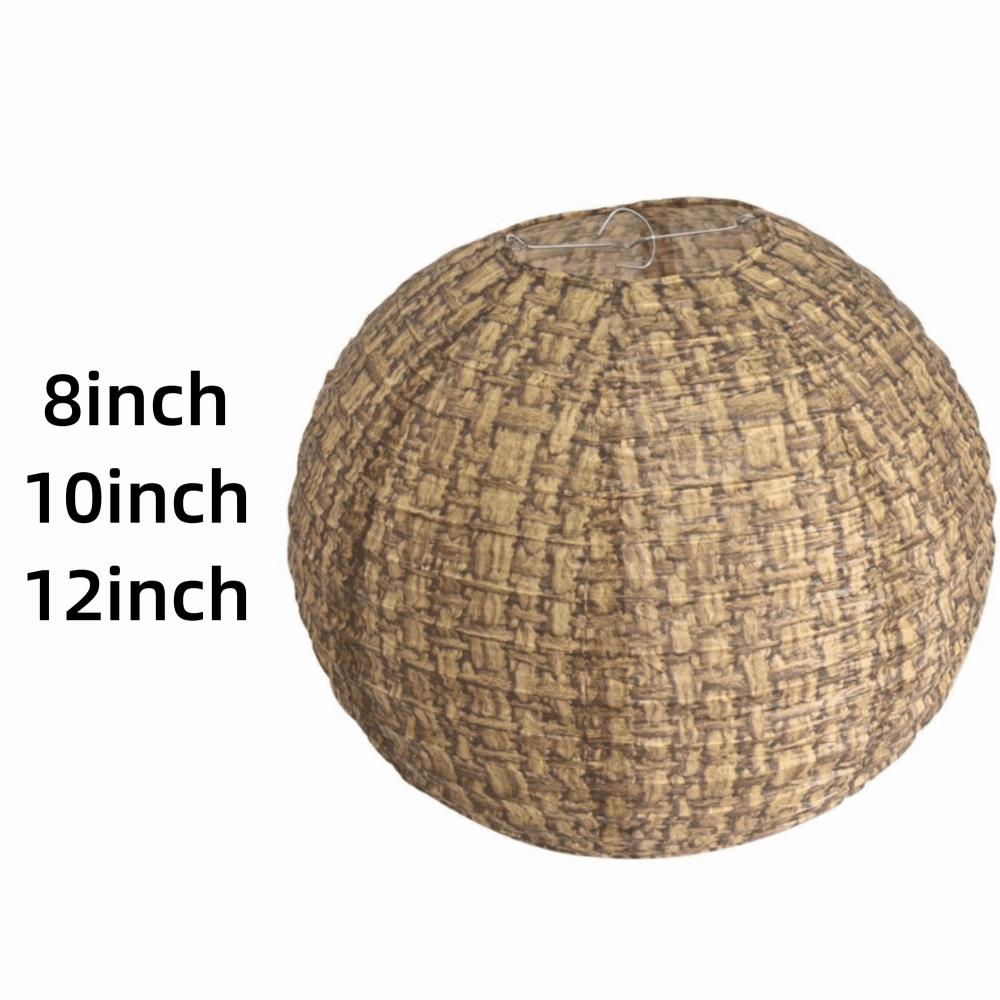 3PCS Linen Material Burlap Paper Lanterns Decorative Paper Lantern Children's Birthdays