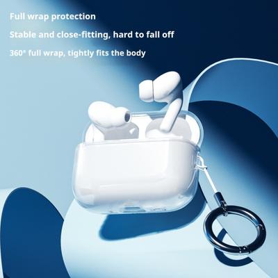 Защитный чехол для наушников для AirPods Pro 3 Зарядный чехол Портативный Ударопрочный Беспроводные наушники Прозрачный ТПУ Чехол Защитник Оболочка Скин