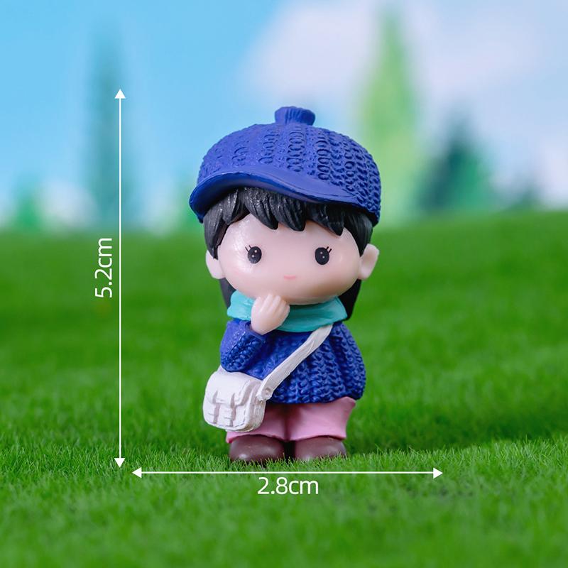 Mini Doll Figurines Lovers Figures Couple Miniature Decor Boy Girl Model For Fairy Garden Home Ornaments Valentine'S Day Gift