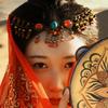 Vintage Headbands Women Head Chain Forehead Chain Hanfu Headwear  Indian Headdress