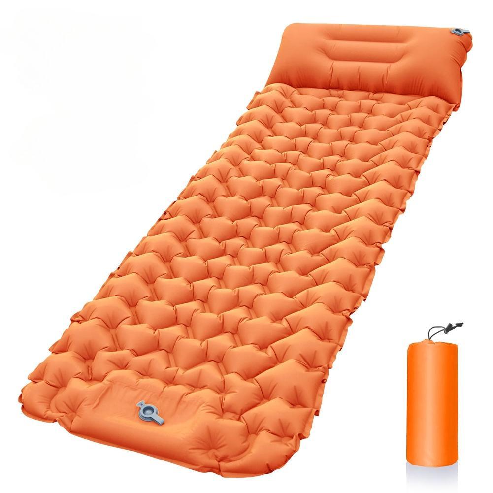 Camping Backpacking Air Mattress Outdoor Sleeping Pad with Foot Pump Air Pillow