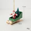 Practical Sleigh Ornament Christmas Sled Car Handcrafts Tree Pendant for Wedding Fireplace