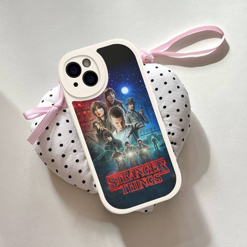 Горячий S-Stranger T-Things Кожаный Чехол Для Телефона Для IPhone 15 14 13 Pro Max 12 11 16 Plus Чехол Для Телефона