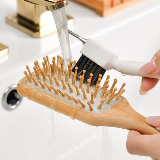 Очиститель расчески для волос из нержавеющей стали, удобная ручка, устойчивый к ржавчине, экологически чистый, гладкий инструмент для чистки расчески