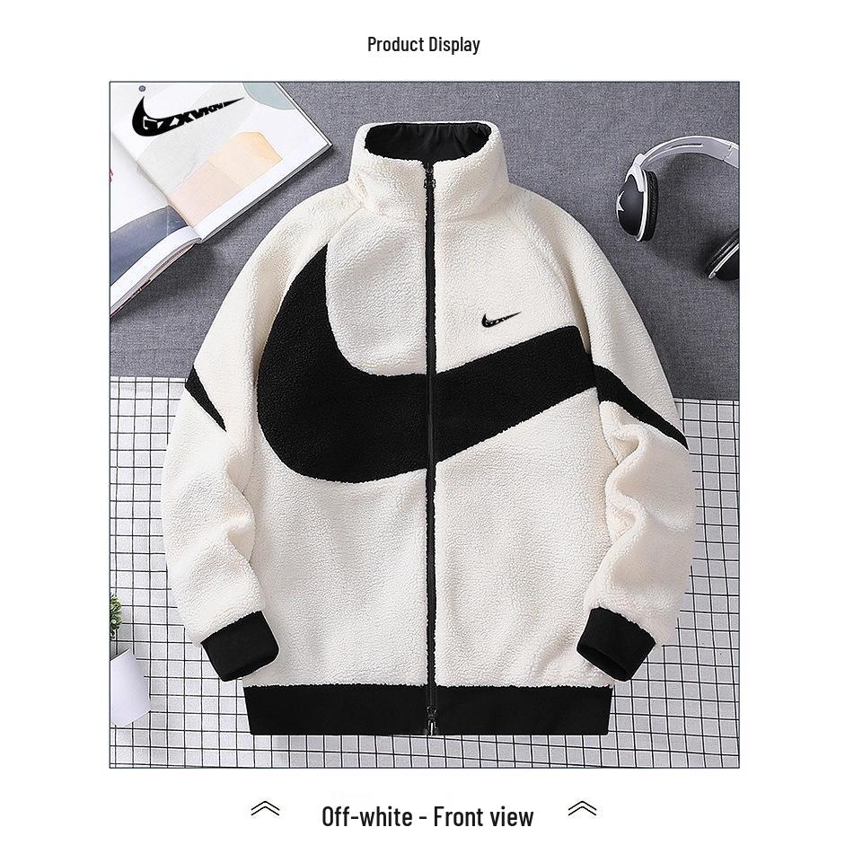 Двусторонняя куртка из овечьей шерсти: Модный мужской и женский хлопковый стеганый пальто Зима 2025