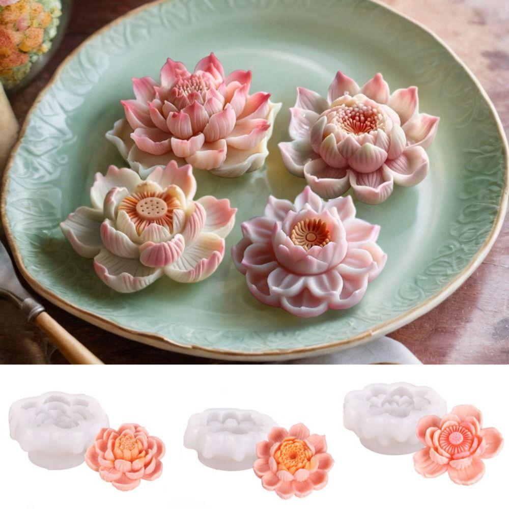 Lotus Mousse Silicone Mold 3D Flower Baking Mold New Cake Mold