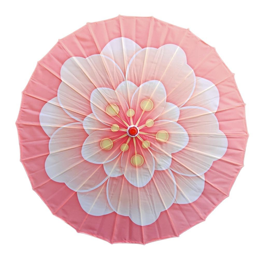 Waterproof Silk Cloth Women Umbrella Rain Proof Costume Parasol Flower Oil Paper Umbrella Party
