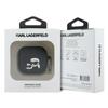 Karl Lagerfeld Kla4Runkchk Airpods 4     Cover Black Silicone Karl&Chaupette Head 3D