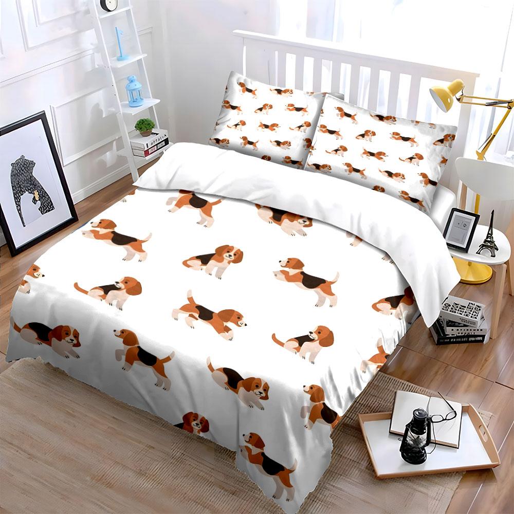 Playful beagle parade delight! Bedding sets Duvet covers Pillowcases(1* Duvet Cover 2* Pillowcases without duvet insert)
