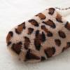 Новые домашние бесшумные тапочки с леопардовым узором и мягкой подошвой из кроличьего меха, теплые хлопковые тапочки в японском стиле с деревянным полом и подогревом
