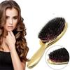 Oval Shape Hair Brush PS Hairdressing Massage Comb Boar Bristle Paddle Hair Brush  Hairdressing