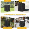 Firepit Cover for Fireside 360 Waterproof Oxford Cloth UV Resistant Dust Rain Snow Leaf Protection Firepit Guard with Adjustable Drawstring