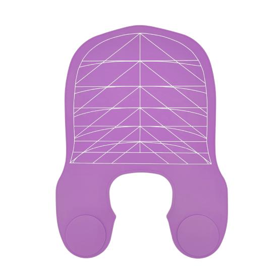 Силиконовый воротник для окрашивания волос с направляющими для волос, водонепроницаемый парикмахерский коврик для окрашивания волос, шаль для салона