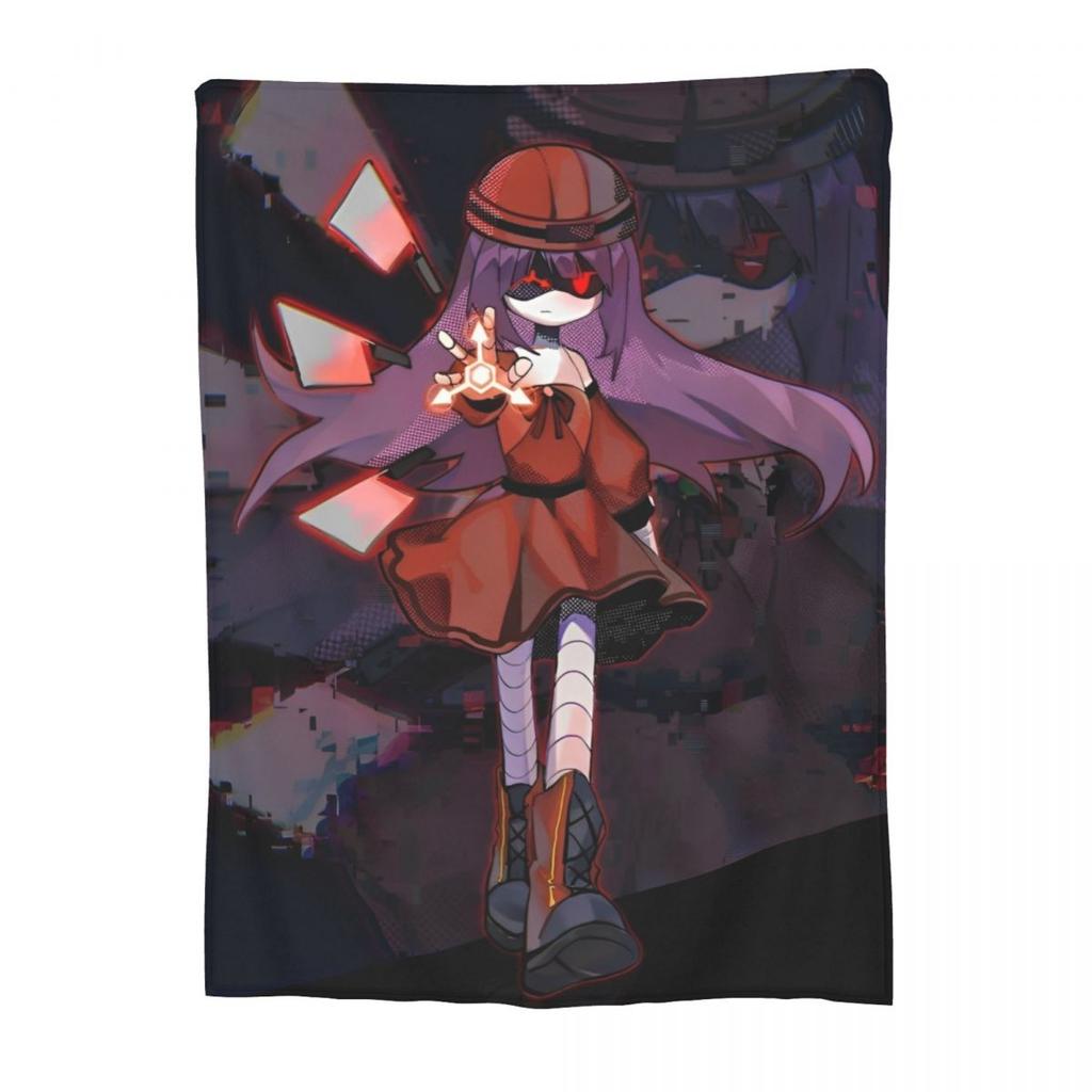 Murder Drones Uzi Doorman Knitted Blanket Coral Fleece Plush Tv Series Soft Throw Blankets for Outdoor Travel Bedroom Quilt