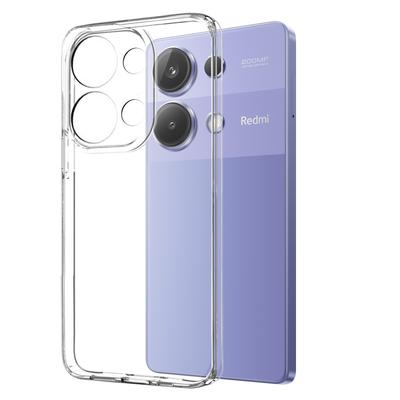 NORTHJO Чехол для Xiaomi Redmi Note 13 Pro 4G/Poco M6 Pro 4G Мягкий ТПУ Чехол для телефона с Защитной пленкой из закаленного стекла
