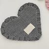 Meal Mat Heart Shape Checked Cotton Placemat Heat Insulation Pad For Family Living Room Meals Mat