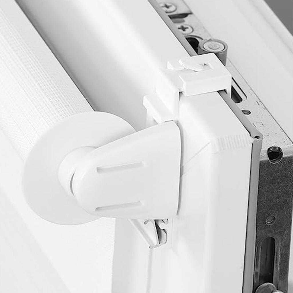 Упаковка из 8 простых в установке держателей зажимов для рулонных штор, прочные клеящиеся сменные кронштейны для штор