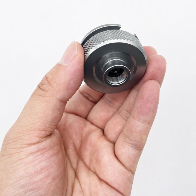 Universals Outdoor Gas Tanks Adapter Stove Conversion Head Flat to Cartridge Gas Cylinders Converter Easy to Install