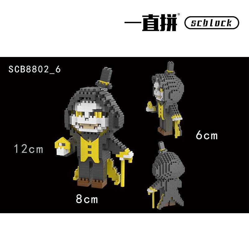 Микро строительные блоки Undertale Ториэль Санс Алмазная собранная игровая модель Монстр Мини Кирпич Фигурка Зомби Детские игрушки в подарок