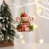 Рождественское украшение подвесная конфета тростник кекс украшение леденец десерт акриловая подвеска для рождественской елки