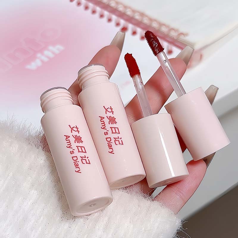 Matte Liquid Lipstick Waterproof Silky Smooth Soft Mist Velvet Apricot Lip Gloss Makeup Lip Mud for Women Lip Stain Cosmetics