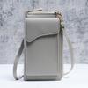 Korean Style Shoulder Messenger Bag - Large Capacity with Long Wallet for Ladies, Solid Color Mobile Phone Bag
