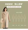 Double sided woolen coat for women, autumn and winter design, simple lapel long jacket, daily commuting