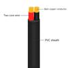 18AWG/20AWG/22AWG Hookup Electrical Wire LED Strips Extension Cord Cable 2 Conductors Red Black Wire Led Power Cable