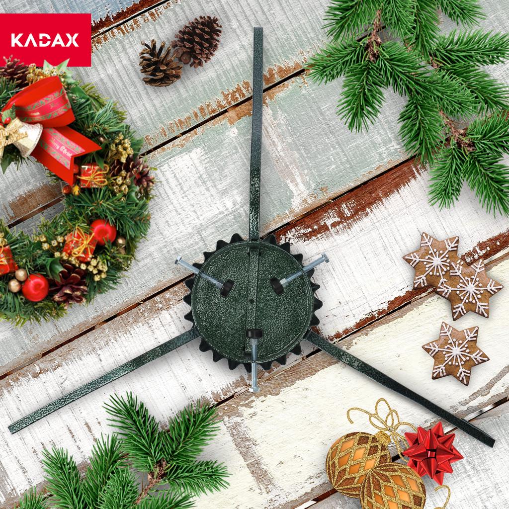 KADAX Stojak Pod Na Choinkę Choinkowy metalowy Na Drzewko Podstawka Z miską