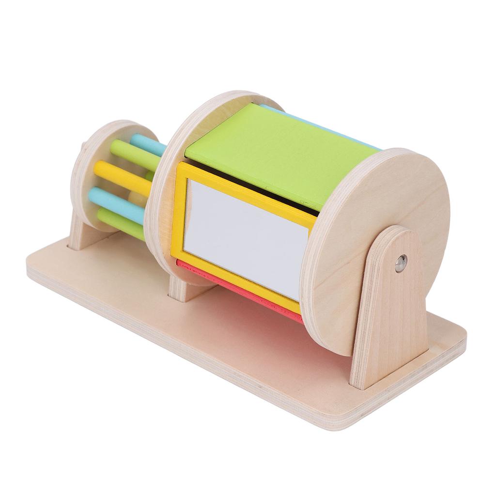 Деревянный барабанчик для обучения цвету, сенсорная игрушка для обучения цвету, обучающая игрушка для детей