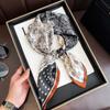Scarf For Women Spring/Summer Imitation Silk Square Scarf Decoration Bandanna Fashion Print Neckerchief Luxury Headband Hijab