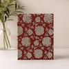 Notebook Cotton 20x15 Cm 96 Pages Burgundy Floral