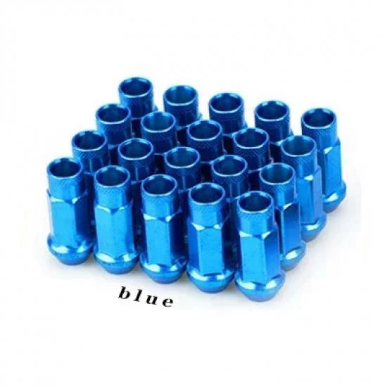 Steel Extended Open Racing Car Wheel Rims Lug Nuts Extended Tuner Nuts 20pcs/set Automobiles Wear Parts Nuts Bolts