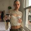 Soft Round Neck Shrug Pullover Y2K Knit Hollow Out Crop Top Women Crochet Crop Top  Shopping
