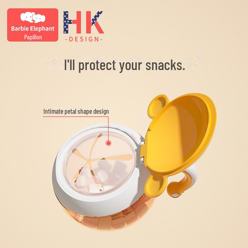 «Запечатанная миска для закусок из тритана с рисунком для детей — подходит для улицы и малышей»