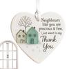 2D Acrylic Neighbours Like You Are Precious & Few Appreciation Favors Thank You Ornament for Christmas Tree Window Door Wall