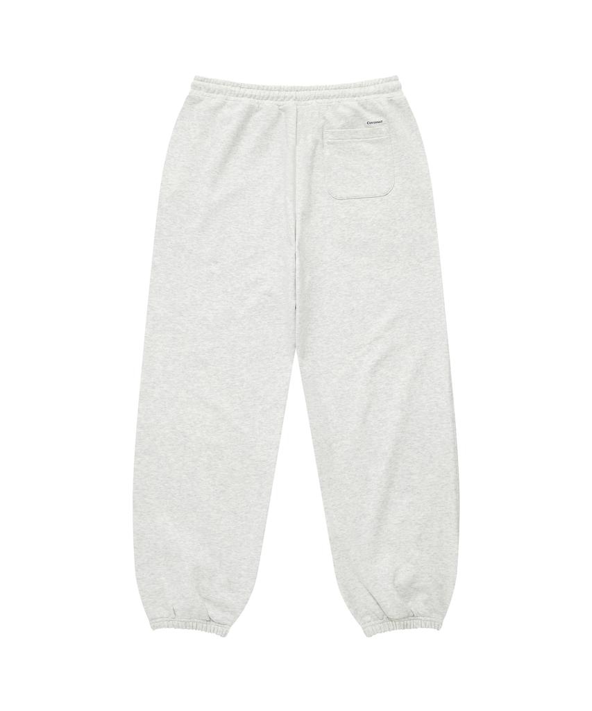 COVERNAT Arch Logo Regular Jogger Sweatpants Heather Grey